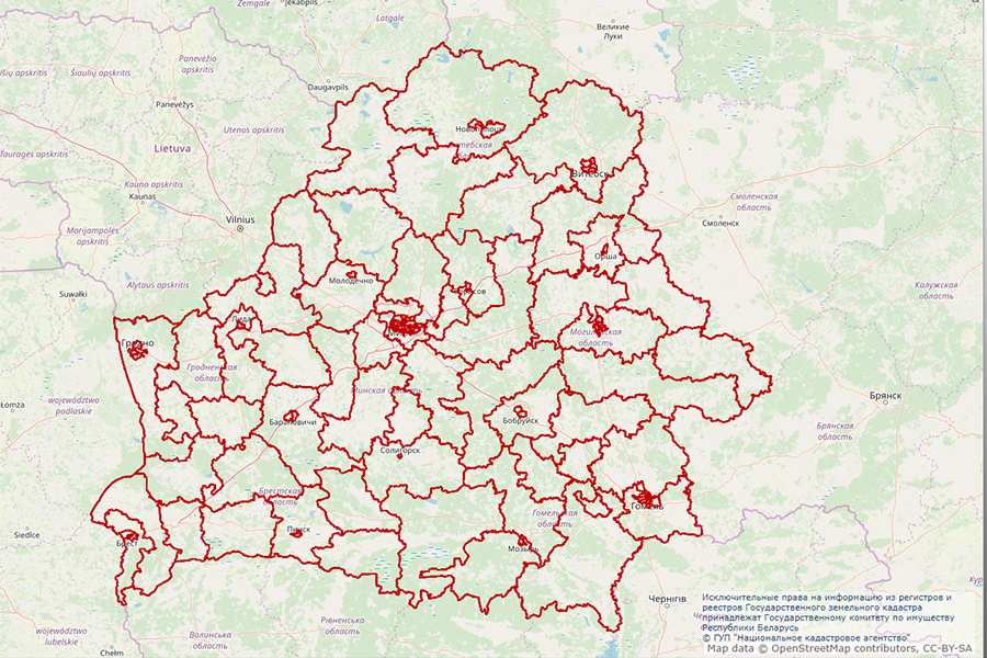 Кадастровая карта беларусь 2024