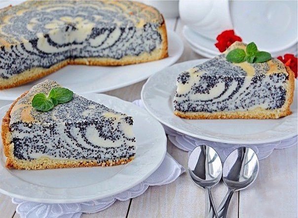 Творожный пирог с маком, пошаговый рецепт на ккал, фото, ингредиенты - Екатерина Корженевская