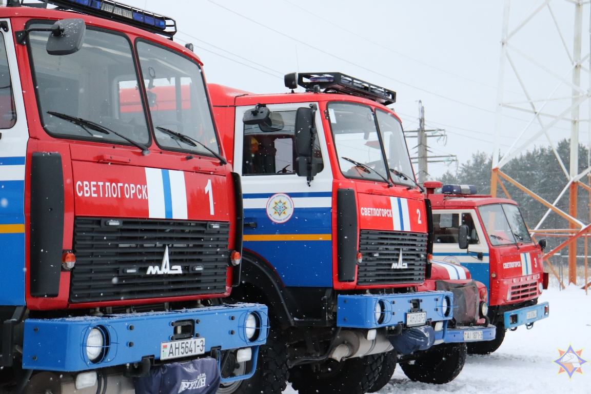 В Светлогорском районе спасатели провели учения на трансформаторной  подстанции