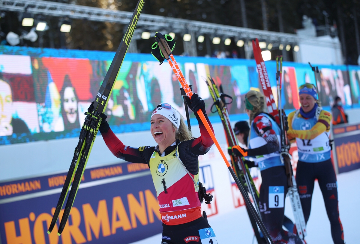 Норвежка чемпионка мира по биатлону