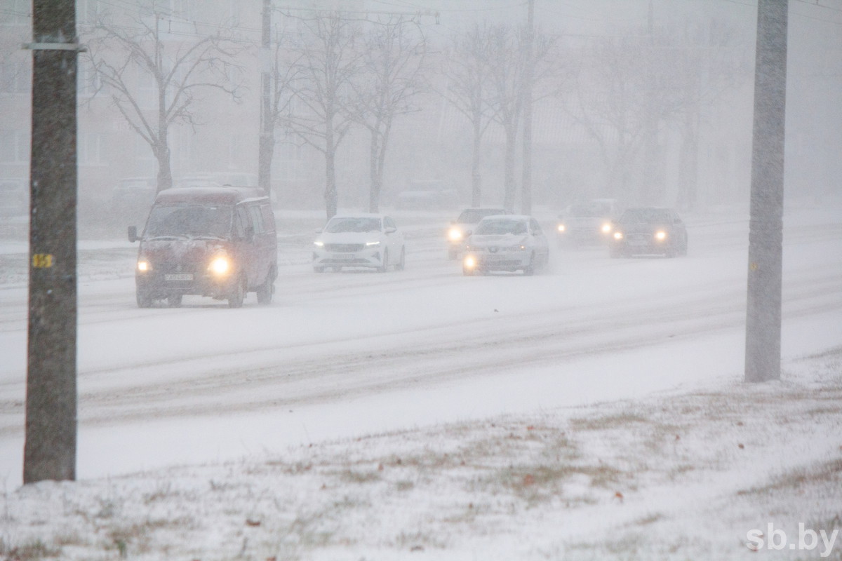 Погода в Беларуси 27 ноября: сильный снег, метель и до -7 °С