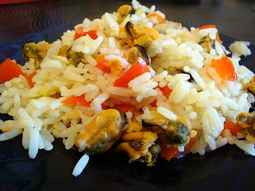 Рис с мидиями – пошаговый рецепт приготовления с фото