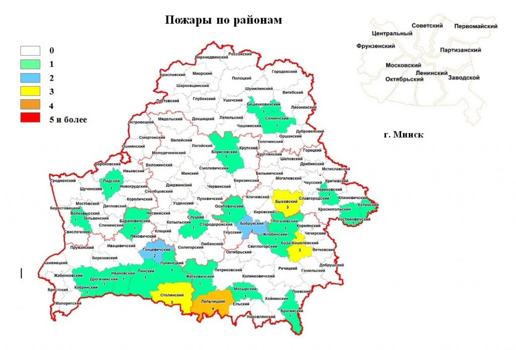 Карта сожженных деревень брестской области