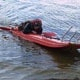 На реке Свислочь перевернулись на лодке два рыбака