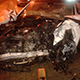 В Минске инспектора ГАИ спасли пьяного лихача из горящего авто