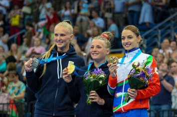 Батутистка Анна Гончарова выиграла бронзу II Европейских игр в индивидуальных прыжках