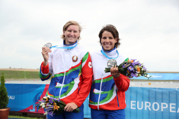 Надежда Макарченко и Ольга Климова — серебряные медалистки II Европейских игр