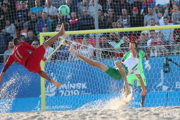 Белорусские пляжные футболисты не сумели выйти в полуфинал II Европейских игр