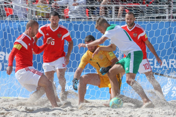 Белорусская сборная по пляжному футболу проиграла россиянам в матче за 5-8-е места на II Европейских играх