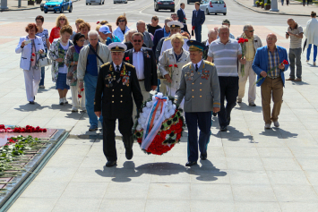 В Минск на День Независимости прибыли ветераны из Санкт-Петербурга