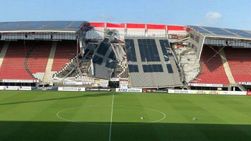 В Нидерландах обрушилась крыша на стадионе футбольного клуба АЗ