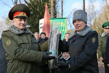 Белорусские пограничники передали «Эстафету Победы» коллегам из России