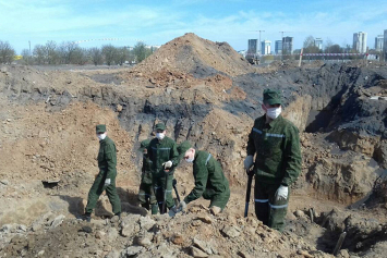 Останки 74 погибших и 8 солдатских медальонов — итоги месяца поисков в Масюковщине