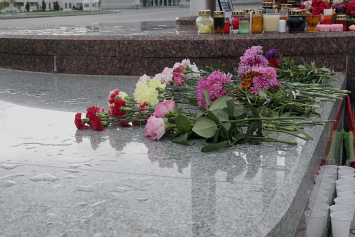 В мемориальном комплексе «Дремлево» Жабинковского района прошел митинг «За мир, стабильность и безопасность»