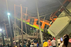 В Мексике при крушении путей метро пострадали 50 человек