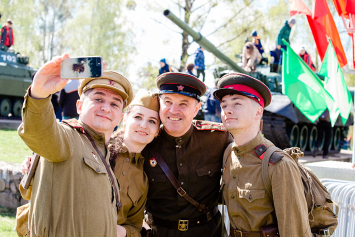В Гродно на Кургане Славы состоялся торжественный митинг в честь Дня Великой Победы