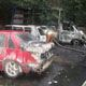 Четыре автомобиля сгорели в Гродненском районе
