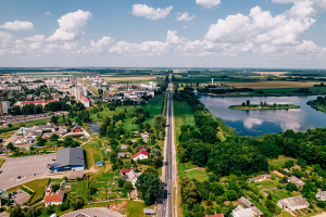 Смотрите летнее аэровидео: город Пружаны сняли с высоты птичьего полета
