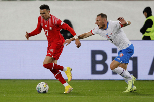 Швейцарцы победили команду Чехии в поединке Лиги наций УЕФА