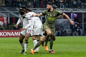 «Милан» добился минимальной победы над «Торино» в игре Серии А