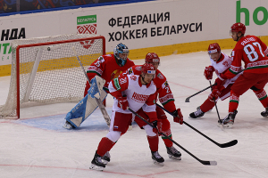 Хоккейная сборная Беларуси победила россиян в товарищеской игре