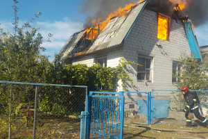 В Бобруйском районе сотрудники МЧС спасли от огня садовое товарищество