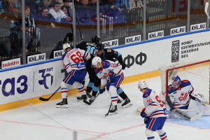 Минское «Динамо» одержало волевую победу над СКА в матче регулярного чемпионата КХЛ
