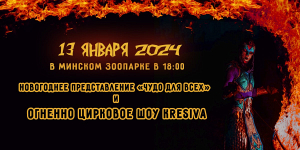 Минский зоопарк на старый Новый год организует огненно-цирковое шоу