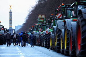 Тракторы съезжаются в Берлин на акцию протеста фермеров – СМИ
