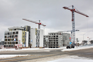 В Минске активизировалось строительство жилья в микрорайоне Солнечный