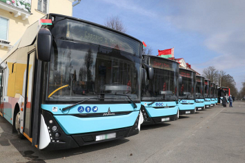 Жодино в рамках пилотного проекта были переданы 14 современных электробусов ОАО «МАЗ»