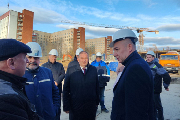 Министр здравоохранения проконтролировал ход строительства нового корпуса Витебской областной больницы