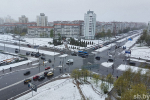 Снегопад 19 апреля в Витебске побил рекорд 37-летней давности