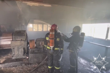 МЧС: пожар на территории Старобинского торфобрикетного завода ликвидирован