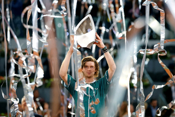Российский теннисист Рублев стал победителем крупного турнира в Мадриде