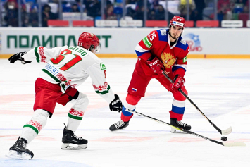 Сборная Беларуси по хоккею уступила россиянам в товарищеской игре в Туле