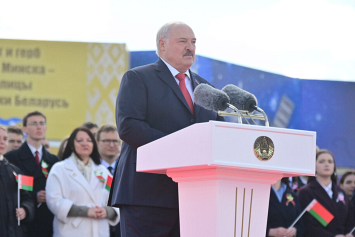 Выступление Президента Беларуси Александра Лукашенко на торжественной церемонии чествования государственных символов