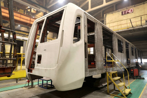 В «Метровагонмаше» завершили сварку кузовов первого состава «Минск-2024» для минского метро