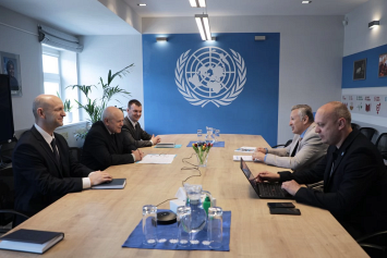 Первый заместитель Генсека СНГ Анфимов встретился с постоянным координатором ООН в Беларуси Багировым