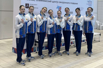 Белоруски завоевали две медали на старте международных соревнований по синхронному плаванию в Москве