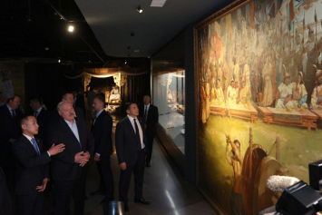 Лукашенко в Улан-Баторе посетил Национальный музей Чингисхана