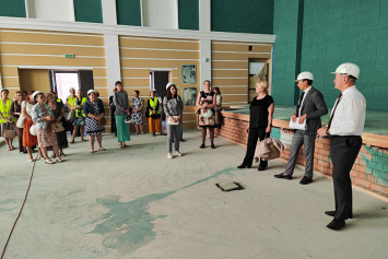 Министр культуры посетил строящиеся здания нового учебного корпуса и общежития колледжа им. А. К. Глебова