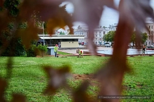 Работы идут по графику – в Гомеле проинспектировали реконструкцию площади Восстания