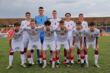 Юниорская сборная Беларуси по футболу сыграла вничью с командой Таджикистана U-20