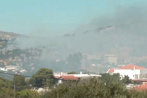 Лесной пожар на окраине Афин стал причиной объявления эвакуации 