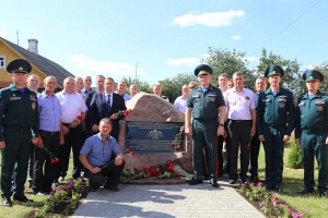 В двух районах Гродненской области установили памятные знаки в честь спасателей — героев ВОВ 