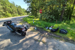 В Речицком районе при падении с мотоцикла пострадала пассажирка