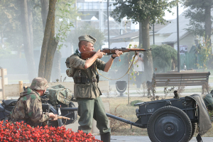 Фотофакт. Военно-историческая реконструкция, посвященная партизанскому движению в Ивацевичском районе