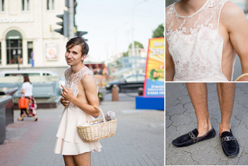 Молодой айтишник проспорил и вышел в центр Минска в платье