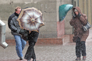 Дождь со снегом и сильные порывы ветра ожидаются 30 октября в Беларуси‍